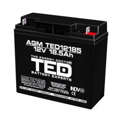 Acumulator TED - AGM VRLA 12V 18.5A F3 Acumulator TED - AGM VRLA 12V 18.5A F3